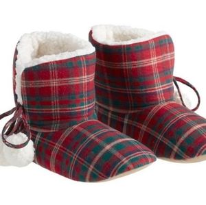 Pottery Barn lynbrook plaid booties